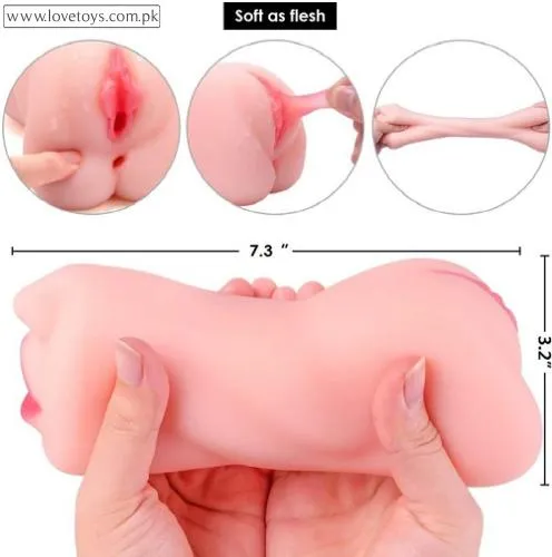 3 In 1 Pocket Pussy Male Masturbator