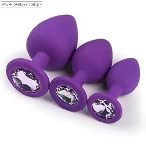 3Pcs Silicone Anal Butt Plugs In Pakistan