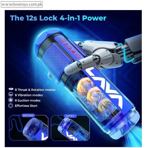 LeLuv LavaBlu Heated Male Masturbator