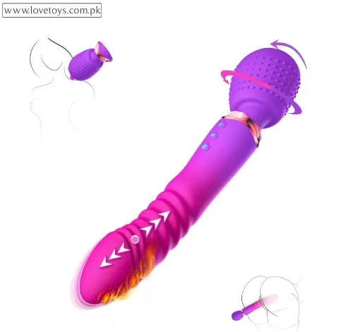 Thrusting Dildo G Spot Vibrator Wand