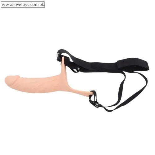 Hollow Strap-On Harness Dildo | Wearable Silicone Penis Sleeve