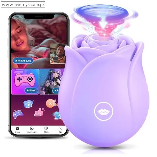 Sucking Vibrator Rose Sex Toy - Big Shocked