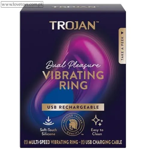 Trojan Dual Pleasure Vibrating Ring