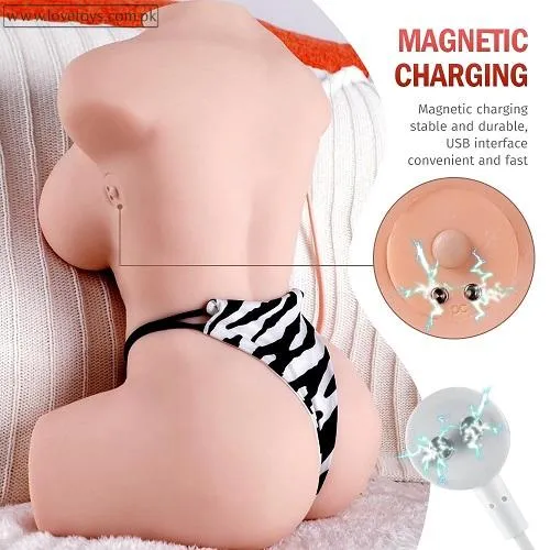 Electric Sex Doll Male Masturbation Simulation Skin Pink Breast Body