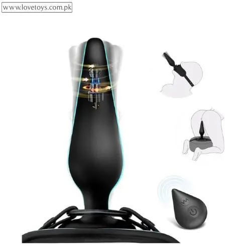 Rotating Vibrating Butt Plug Anal Sex Toys for Men Women