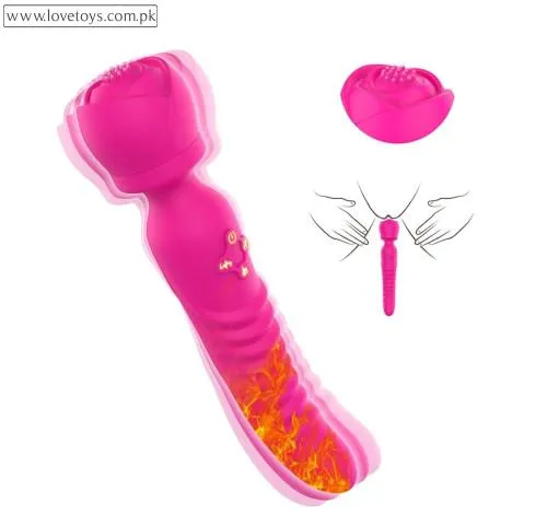 Rose Sex Toy Vibrator Wand, Clitoral