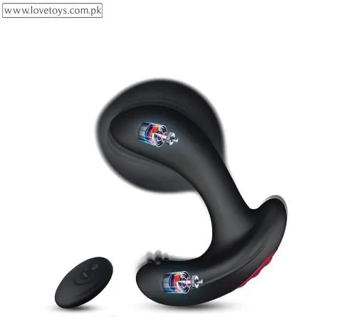 Prostate Massager Inflatable Butt Plug Remote Control Anal Vibrator 