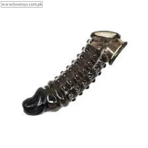 Black Color Dotted Pines Sleeve Condom