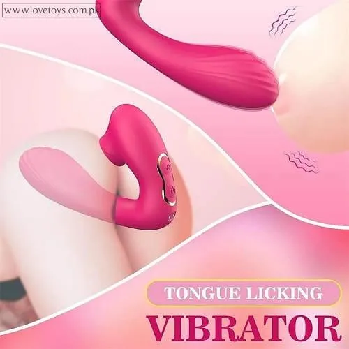 Clitoral Licking Curved G Spot Vibrator