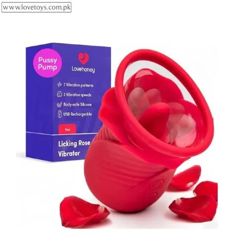 Lovehoney Rose Vibrating Pussy Pump and Clitoral Stimulator for Women