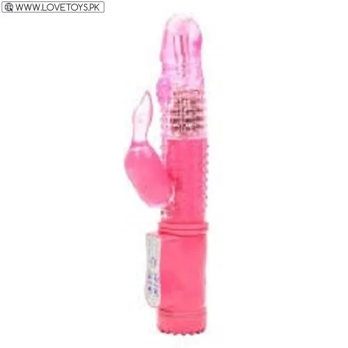 Rotating Battery-Operated Swan Vibrator Pink