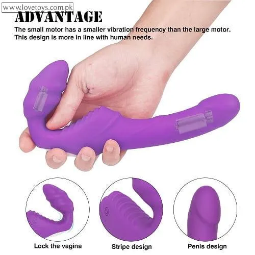 Strapless Strap On G Spot Dildo Vibrator In Pakistan