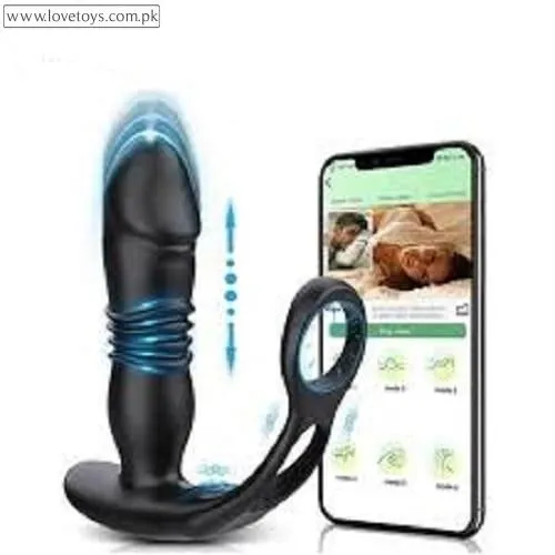 Thrusting Prostate Massager With Dual Rings