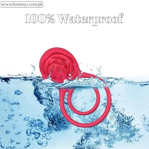 Vibrating Cock Ring with Rose Clitoral Stimulator