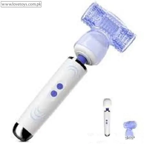 Vibrator Wand Massager With Male Masturbator Attachment Sex Toys