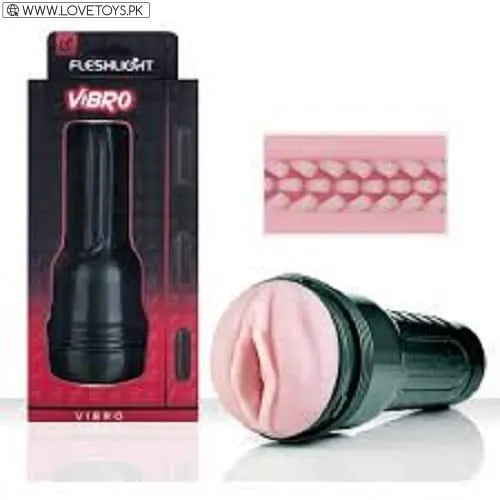 Vibro Fleshlight Vibrating Pink Lady Masturbator